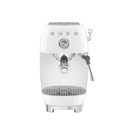 SMEG ESPRESSO KÁVÉFŐZŐ COLD BREW FUNKCIÓVAL, retro, fehér