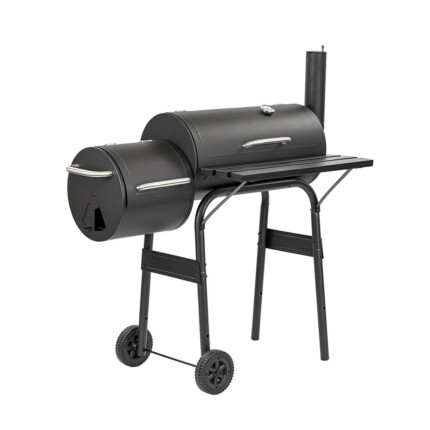 Faszenes kerti grillsütő füstölővel