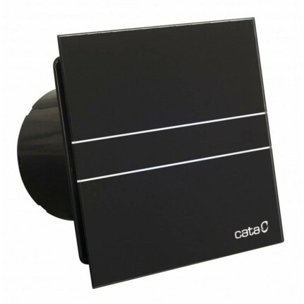 Cata E-120GT BK ventilátor üveg előlappal, utószellőztető funkcióval, fekete