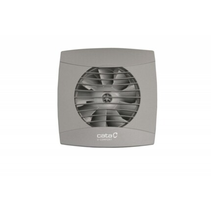 Cata UC-10 STD Silver ventilátor, pillangószeleppel, szürke