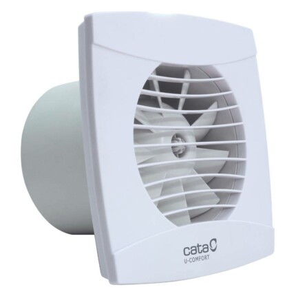 Cata UC-12 Hygro fehér ventilátor utószellőztető és páraérzékelő funkcióval, fordulatszám állítási lehetőséggel, pillangószeleppel