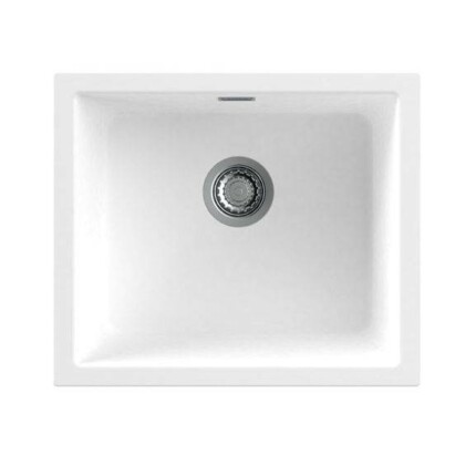 NODOR - Gránit mosogatótálca NorGranite 45.40 1B WH fehér