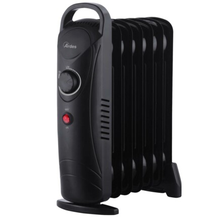 ARDES 4R07M2 Mini elektromos olajradiátor 7 tagos 800W fekete - A készlet erejéig rendelhető!