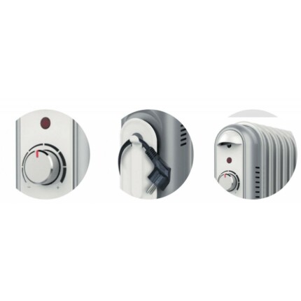 ARDES 4R07S  Elektromos olajradiátor  7 tagos 1500W szürke