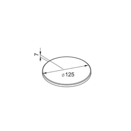 ELLECI - Takarólap 3,5" manual szűrőhöz Granitek G48 cemento