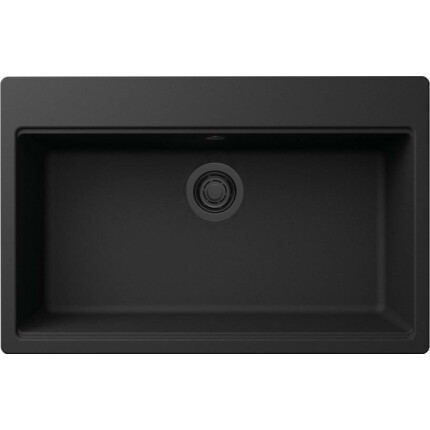 ELLECI - Gránit mosogatótálca Time 130 G40 Nero fekete tartozékokkal