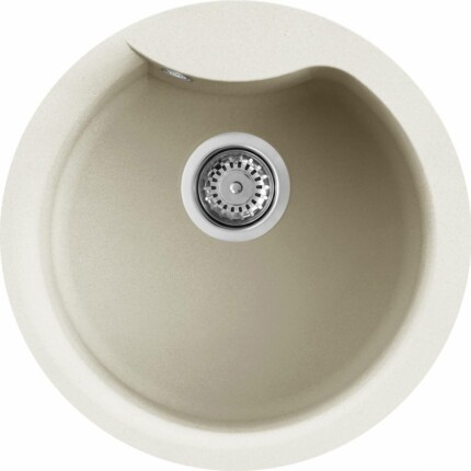 ELLECI - Gránit mosogatótálca Ego ROUND G62 Bianco Antico
