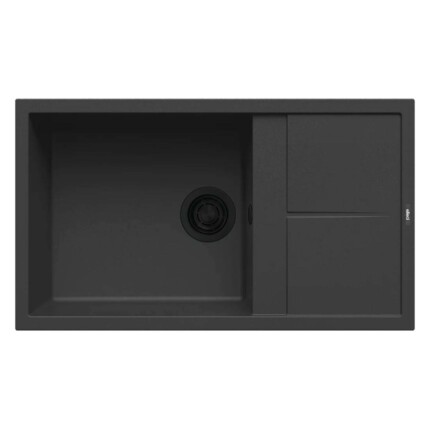 ELLECI - Gránit mosogatótálca Unico 410 G40 Nero fekete kiegészítőkkel