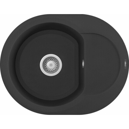 ELLECI - Gránit mosogatótálca Easy ROUND 600 G40 Nero