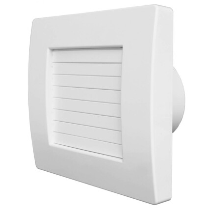 Aerauliqa QA-120HT BB ventilátor automata előlapzárással, utószellőztető és páraérzékelő funkcióval