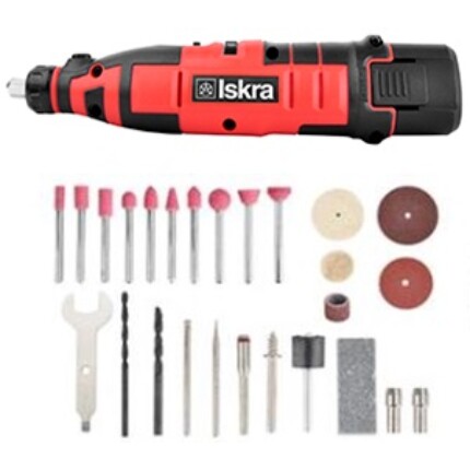 ISKRA  AKKUS MINI KÖSZÖRŰ ÉS FÚRÓGÉP KÉSZLET ML-MD01-120
