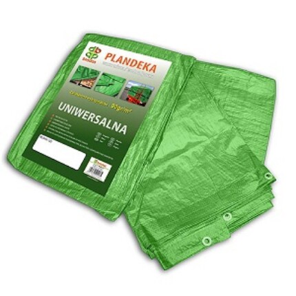 Ponyva, zöld 6x8 m, 90gr/nm (A névleges mérettől a valós méreteltérés akár 5% 
