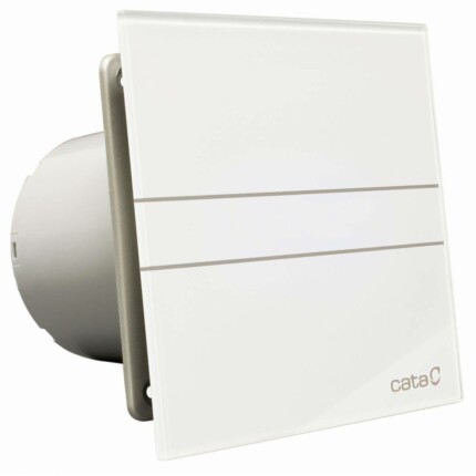 Cata E-100GT ventilátor üveg előlappal, utószellőztető funkcióval, fehér