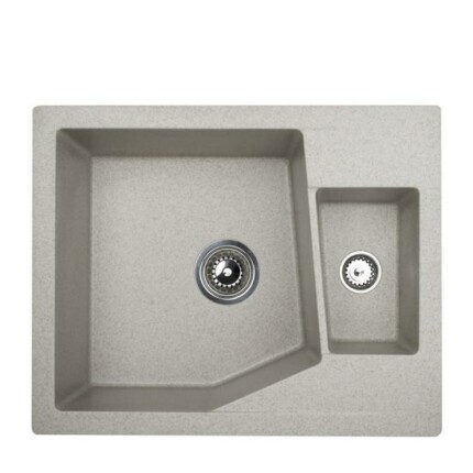 Linea M 1.5D Metalac Xgranit Gránit Mosogatótálca - Extra mély, Egymedencés, Bézs