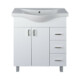 VivaStyle BIANKA 80 lábon álló fürdőszobabútor 3 fiókos Sanovit ALBATROS 10080 mosdóval 80 x 46 cm