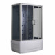 Emilia 85x135 cm hidromasszázs kádkabin elektronikával Black