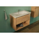 TMP NORD CRAFT 60 fali függesztett fürdőszobabútor - SKY E-8099-60 porcelán mosdóval- 61 x 46 cm