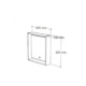 TMP NORD CRAFT tükrös szekrény LED világítással 60 x 65 cm