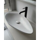 CeraStyle OLIVE - PULTRA ültethető - Top Counter - porcelán mosdó - MATT FEHÉR - 60 x 35 cm