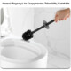 Viva NERO WC-kefe tartó - szögletes - fürdőszobai kiegészítő - GUNMETAL - fegyverszürke