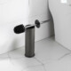 Viva NERO WC-kefe tartó - hengeres - fürdőszobai kiegészítő - GUNMETAL - fegyverszürke