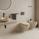 CeraStyle CITY fali WC - MATT BÉZS - rimless - perem nélküli - rejtett szerelésű