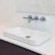 CeraStyle GRAND - PULTBA félig beültethető - Top Counter - porcelán mosdó - 49 x 30 cm