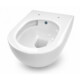 CeraStyle BELLA fali WC - BEÉPÍTETT bidé funkcióval - perem nélküli - VORTEX örvényöblítéssel -53 cm