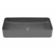 Eros SLIM 2 - PULTRA ültethető - Top Counter - porcelán mosdó - MATT SZÜRKE - 61 x 35 x 11 cm