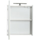 PIRAMIDA AKVA Tükrös fürdőszobai szekrény LED világítással - 60 x 69 x 13 cm