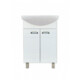 Viva SZQUARE 55 lábon álló fürdőszobabútor Sanovit ZENON 6055 porcelán mosdóval 55 x 44 cm