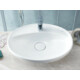 CeraStyle LAL C - PULTRA ültethető - Top Counter - porcelán mosdó - ovális - 60 x 46 cm