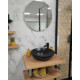 CeraStyle ZERO - PULTRA ültethető - Top Counter - porcelán mosdó- O - MATT FEKETE - Ø 46 cm