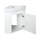 Viva STYLE Arda sarokszekrény CeraStyle Arda porcelán sarokmosdóval 46 x 46 cm - JOBBOS