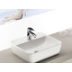 CeraStyle ONE - PULTRA ültethető - Top Counter - porcelán mosdó -  - csaplyukas - 55 x 45 cm