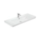 TMP SHARP 105 - FEKETE - fali fürdőszobabútor- Sanovit LUXURY 11105 mosdóval - 105 x 46 cm