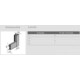 Vela Banyo KAYRA zuhany tolóajtó - 6 mm víztiszta vízlepergető üveggel - 120 x 200 cm