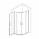 Vela Banyo TMP zuhanykabin - 80 ÍVES - 5 mm víztiszta vízlepergető üveggel - 80 x 80 x 190 cm