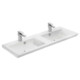 TMP FLAT 120 álló fürdőszobabútor - Sanovit ISIK 4120 DUPLA porcelán mosdóval - 120 x 44 cm