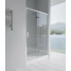 Vela Banyo KAYRA zuhany tolóajtó - 6 mm víztiszta vízlepergető üveggel - 140 x 190 cm
