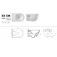 Sanovit BRILLA - fali WC - rimless - perem nélküli - mély öblítésű