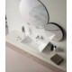 Sanovit TEODORA - PULTRA ültethető - Top Counter - porcelán mosdó -  - 65 x 46 cm