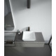 Sanovit DECENTE - PULTRA ültethető - Top Counter - porcelán mosdó -  - 40 x 40 cm