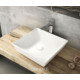 Sanovit DECENTE - PULTRA ültethető - Top Counter - porcelán mosdó -  - 40 x 40 cm