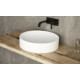 Sanovit LUCENTE - PULTRA ültethető - Top Counter - porcelán mosdó - O - Ø 43 cm