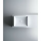 Sanovit SQUARE - PULTRA ültethető - Top Counter - porcelán mosdó -  - 50 x 38 cm