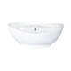 Gondola 59 - PULTRA ültethető - Top Counter - porcelán mosdó - 59 x 39 x 21 cm