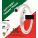Viva Silverflex Anti Twist csavarodásmentes zuhany gégecső 1/2" - KÚPOS - 150 cm