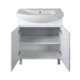 Viva SZQUARE 75 lábon álló fürdőszobabútor Sanovit ZENON 6075 porcelán mosdóval 75 x 49,8 cm