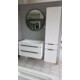 TMP IRON fürdőszobai tükör - FEKETE keret - kerek - 70 cm